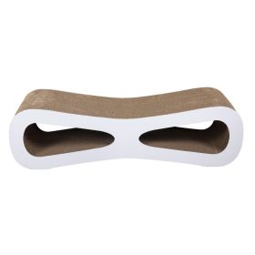 Cat Scratch Board, Cat Toy Corrugated Cardboard (Option: Wood color)